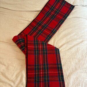 Wool Picnic and Outdoor Blanket in Red Plaid - Lined - NWT